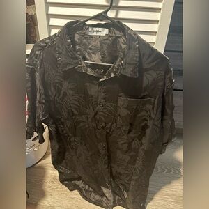 Volcom Black Floral Men's Casual Shirt